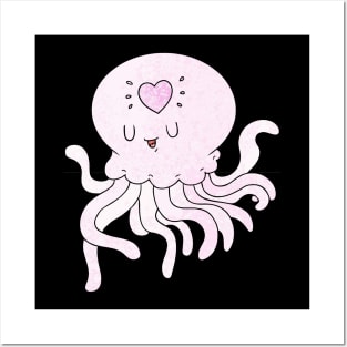 cute octopus Posters and Art